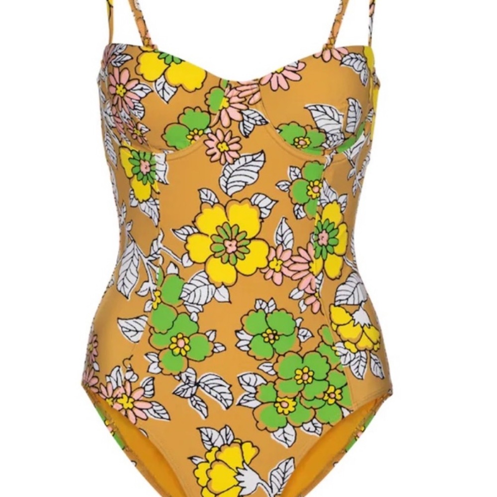 Floral tory Burch one piece swimsuit